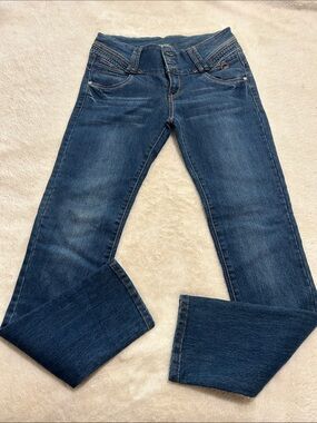 Women's Dark Blue skinny  Jeans - Stretch Wide Leg